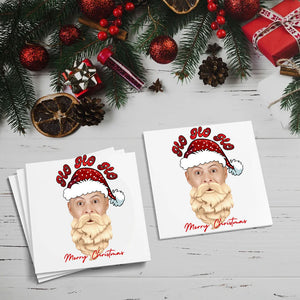 Santa, Custom Photo And Text Temporary Tattoo, Personalized Tattoo, Fake Tattoo