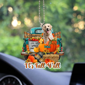 It's Fall Y'all, Custom Photo And Name, Personalized Acrylic Ornament