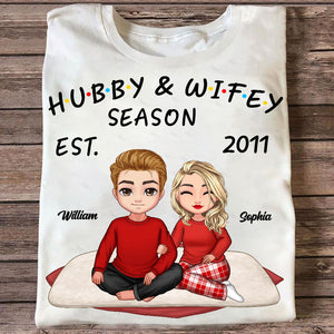 Hubby And Wifey Season - Custom Appearances And Names - Personalized Sweatshirt - Family Gift