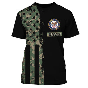 Freedom Is Not Free - I Paid For It With My Blood, Sweat And Tears - Personalized Veteran T-Shirt, Gift For Veterans