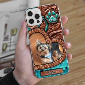 Custom Pet Photo And Names - Personalized Phone Case, Gift For Pet Lover