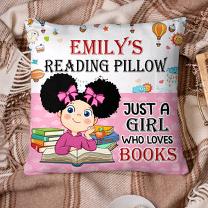 Reading Book Pillow, Custom Appearance And Name - Personalized Pillow, Gift For Family