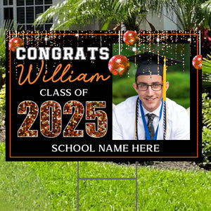 Congrats Graduation, Personalized Lawn Sign, Yard Sign, Gift For Graduation