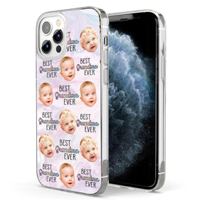 Best Grandma Ever - Custom Photo And Background Color - Personalized Phone Case, Gift For Family