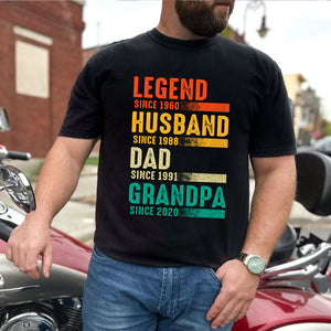 Personalized Legend Husband Dad T-Shirt - Father Gift - Gift For Dad