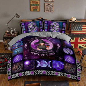 Halloween Gift Idea For Witch Lovers - Earth My Body Water My Blood Air My Breath Fire My Spirit - Personalized Bedding Set, Halloween Gift