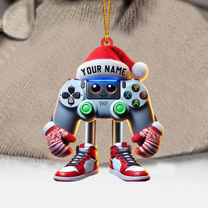 Game Lover Decor Christmas Ornament, Personalized Ornament