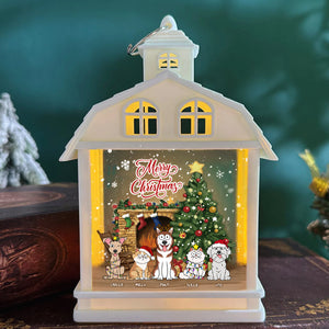 Personalized House Lantern - Christmas Gift For Pet Lover - Merry Christmas Pet Parrents