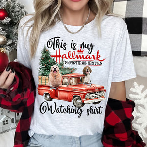 This Is My Hallmark Christmas Movie Watching Shirt - Custom Photo And Name - Personalized T-Shirt