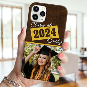 Class Of, Custom Photo And Name Graduation Phone Case - Personalized Phone Case, Graduation Gift