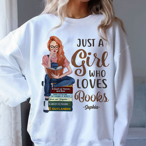 Just A Girl Who Loves Books - Custom Appearance And Name - Personalized Hoodie