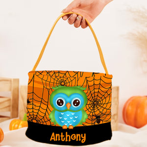 Custom Name, Personalized Halloween Basket, Halloween Bag, Halloween Gift For Kids