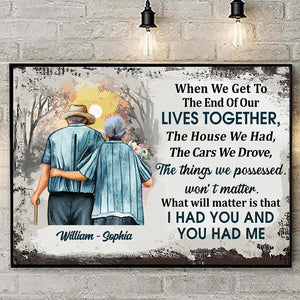 Our Lives Together - Personalized Appearances And Texts Canvas - Family Decor, Couple Gift