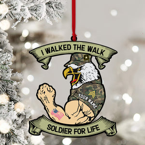 USA Veteran Ornament, Personalized Ornament