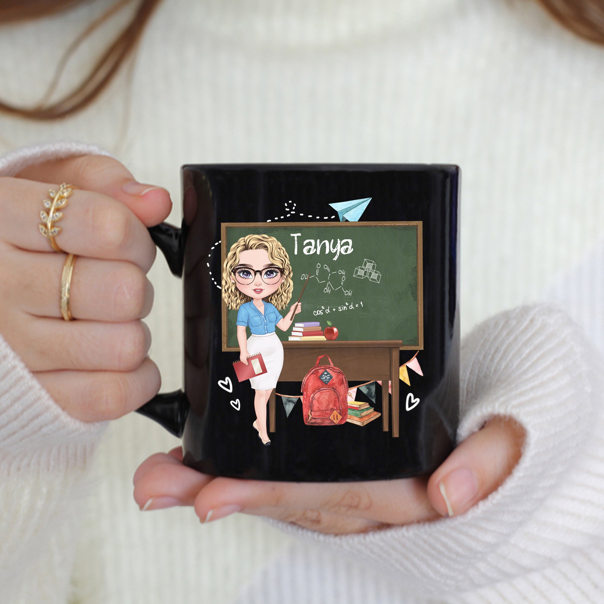 Personalized Doll Teacher Love Inspired Mug, Back To School, Gift For Teacher