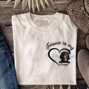 Forever In My Heart - Custom Dog And Name - Personalized Sweatshirt - Gift For Pet Lover