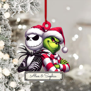 Custom Ornament, Couple ELF Ornament, Christmas Decor