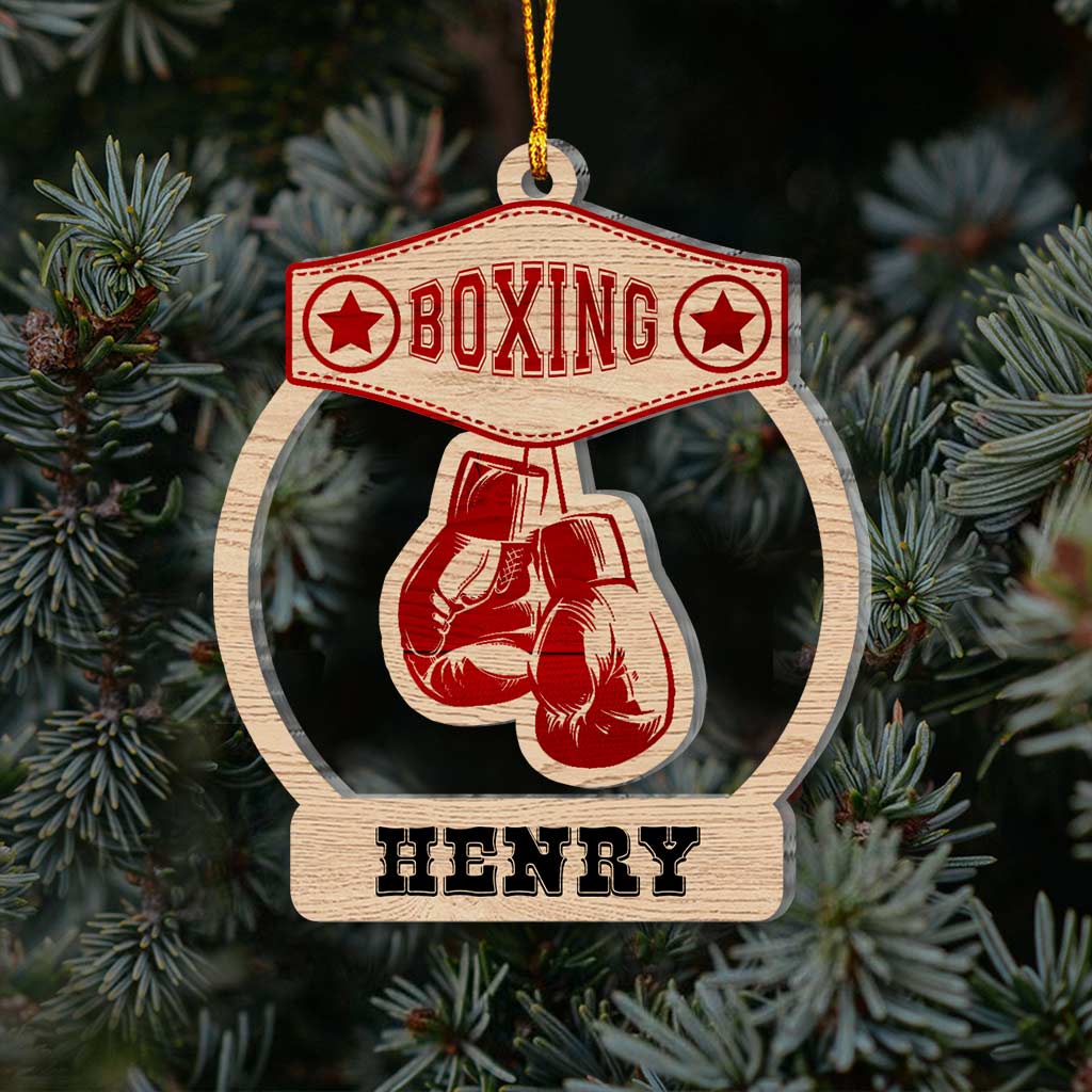 Custom Ornament, Boxing Ornament, Christmas Decor