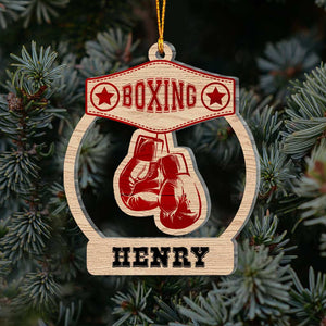 Custom Ornament, Boxing Ornament, Christmas Decor