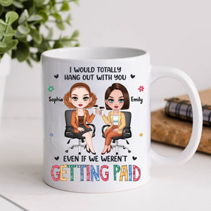 Thank For Being My Coworker - Custom Appearances And Names, Personalized White Mug