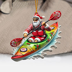 Kayak Christmas Home Decor Christmas Ornament, Personalized Ornament