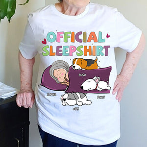 Official Sleepshirt - Custom Appearance, Dogs And Name - Personalized T-Shirt