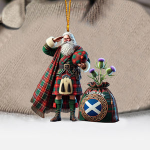 Scottish Cartoon Christmas Home Decor Christmas Ornament, Personalized Ornament