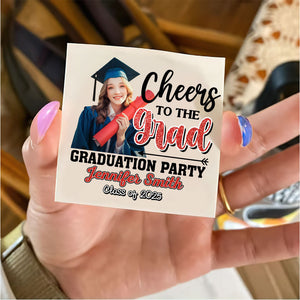 Graduation Tattoo Gift Custom Photo And Text Temporary Tattoo, Personalized Tattoo, Fake Tattoo