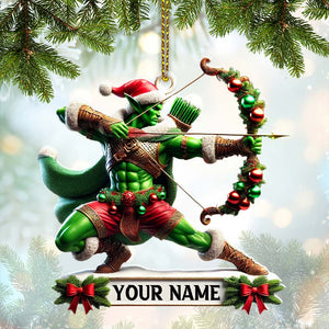 Christmas ELF Archery Ornament, Personalized Ornament