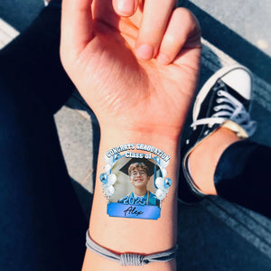 Congrats Tattoo Gift, Custom Temporary Tattoo, Personalized Tattoo, Fake Tattoo