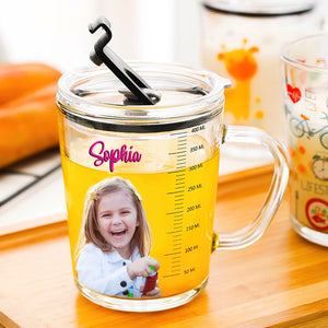 Cute Smart And A Little Bit Dramatic - Custom Photo And Name - Personalized Milk Bottle With Straw