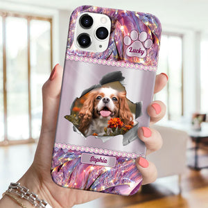 Pet Photo - Custom Photo And Name - Personalized Phone Case, Gift For Pet Lover, Gift For Family