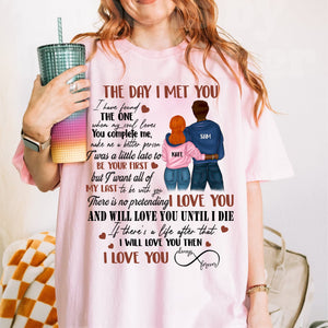 The Day I Met You - I Love You Always And Forever - Custom Appearance And Name - Personalized T-Shirt - Couple Gift