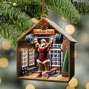 Weight Room Christmas Ornament, Personalized Ornament