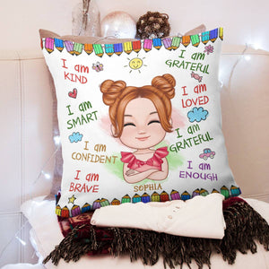 Custom "I Am" Custom Appearance And Name - Personalized Pillow, Gift For Family