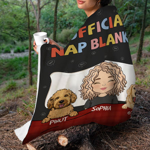 Official Nap Blanket, Custom Blanket, Personalized Fleece Blanket - Gift For Pet Lover, Christmas Gift