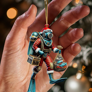 Diving Suit Home Decor Christmas Ornament, Personalized Ornament