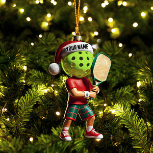 Pickleball Christmas Ornament, Personalized Ornament