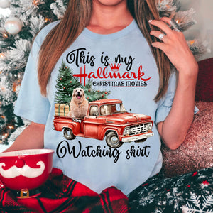 This Is My Hallmark Christmas Movie Watching Shirt - Custom Photo And Name - Personalized T-Shirt