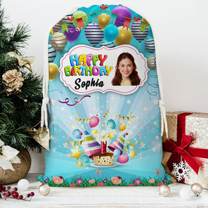 Happy Birthday Candy Bag Personalized Christmas String Bag