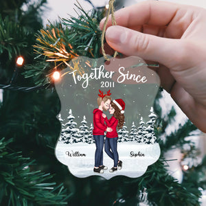 Together Since - Couple Ornament - Custom Appearance, Personalized Acrylic Ornament - Gift For Christmas, Couple Gift, Family Gift