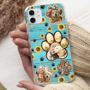 Custom Dog Photo - Dog Paw - Personalized Phone Case, Gift For Pet Lovers