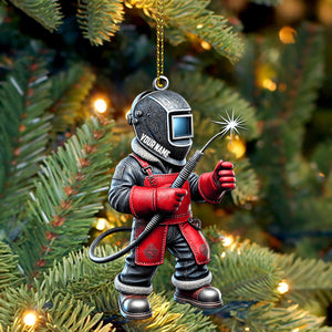 Welder Home Decor Christmas Ornament, Personalized Ornament