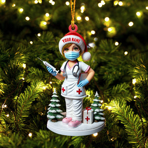 Nurse Christmas Ornament, Personalized Ornament