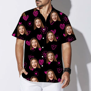 Personalized Hawaiian Shirt, Custom Photo And Background Color