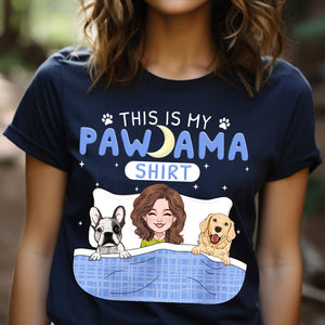 Personalized Dog Lover T-Shirt - This Is My Pawjama T-shirt - Custom Dogs And Names - Gift For Pet Lover