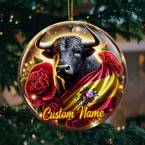 Custom Name Spain Ornament, Christmas Gift for Spain Lover