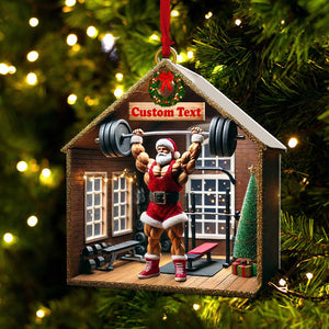 Weight Room Christmas Ornament, Personalized Ornament