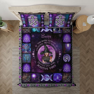 Halloween Gift Idea For Witch Lovers - Earth My Body Water My Blood Air My Breath Fire My Spirit - Personalized Bedding Set, Halloween Gift