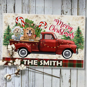 Merry Christmas  - Custom Photo And Name - Personalized Doormat - Pet Lover Gift